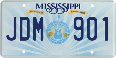 MS license plate JDM901