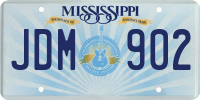 MS license plate JDM902