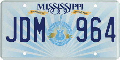 MS license plate JDM964