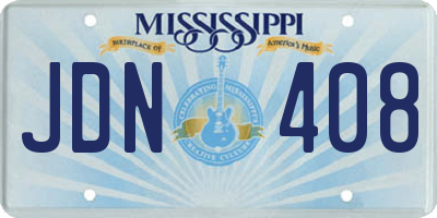 MS license plate JDN408