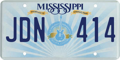 MS license plate JDN414