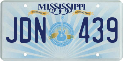 MS license plate JDN439
