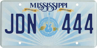 MS license plate JDN444