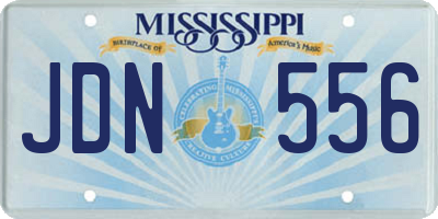MS license plate JDN556