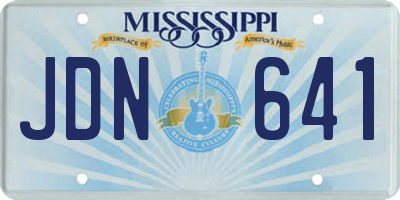 MS license plate JDN641