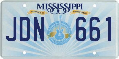 MS license plate JDN661