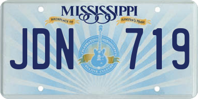 MS license plate JDN719
