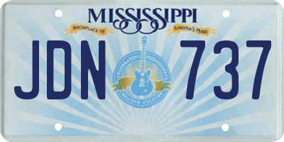 MS license plate JDN737
