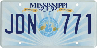 MS license plate JDN771