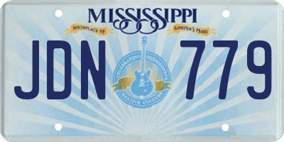 MS license plate JDN779
