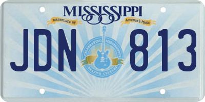 MS license plate JDN813