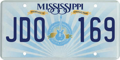 MS license plate JDO169