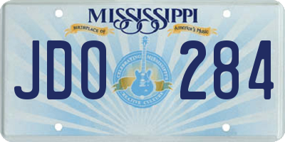 MS license plate JDO284