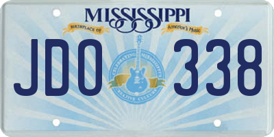 MS license plate JDO338