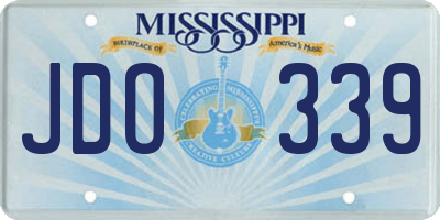 MS license plate JDO339