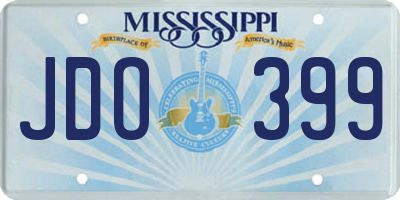 MS license plate JDO399