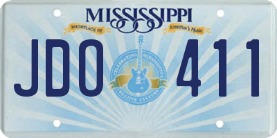 MS license plate JDO411