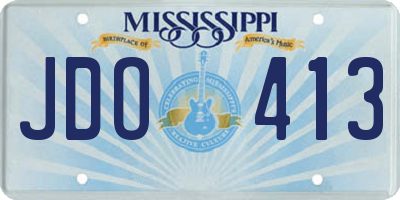 MS license plate JDO413