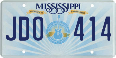 MS license plate JDO414