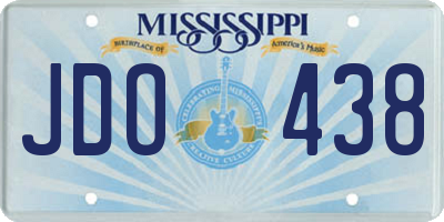 MS license plate JDO438