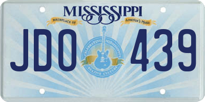 MS license plate JDO439