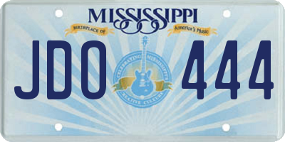 MS license plate JDO444