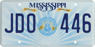 MS license plate JDO446