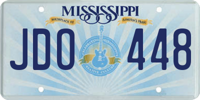 MS license plate JDO448