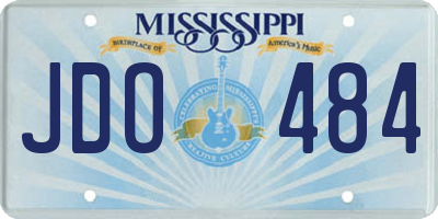 MS license plate JDO484