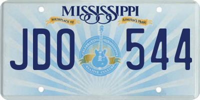 MS license plate JDO544