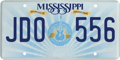 MS license plate JDO556