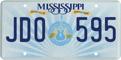 MS license plate JDO595