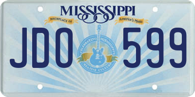 MS license plate JDO599
