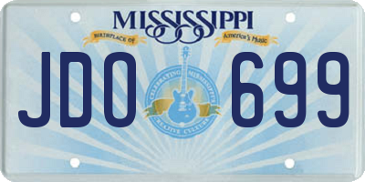 MS license plate JDO699