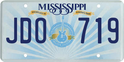 MS license plate JDO719