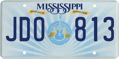 MS license plate JDO813