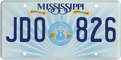 MS license plate JDO826
