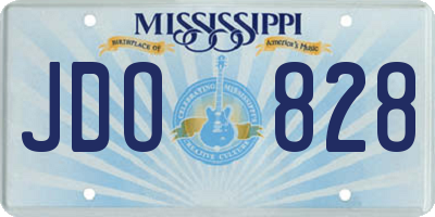 MS license plate JDO828