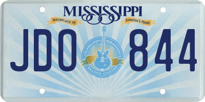 MS license plate JDO844