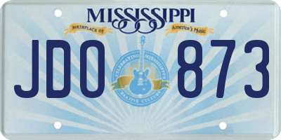 MS license plate JDO873