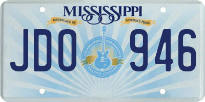MS license plate JDO946