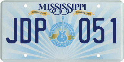 MS license plate JDP051