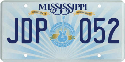 MS license plate JDP052