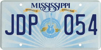MS license plate JDP054