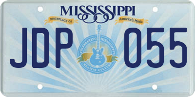 MS license plate JDP055