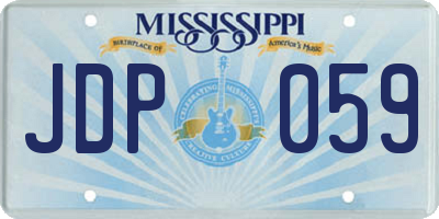 MS license plate JDP059