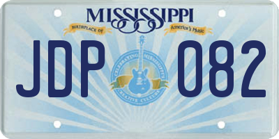 MS license plate JDP082