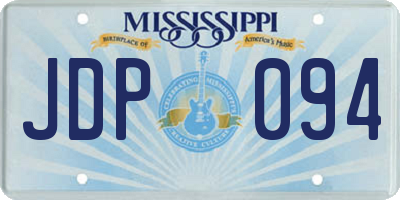 MS license plate JDP094