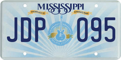 MS license plate JDP095