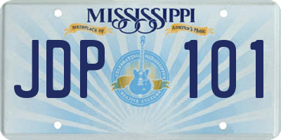 MS license plate JDP101
